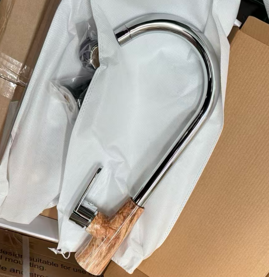 大理石纹塑料大弯水龙头